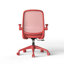 Chaise de bureau ergonomique de 350 lb, siège social, dossier en filet, mousse moulée intégrée, assise confortable, accoudoir rabattable, chaise multifonctionnelle ignifuge, rotative et relevable (rouge)-331998760-331998763