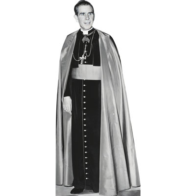 H48851 Archbishop Fulton J Sheen Cardboard Cutout Standee Standup