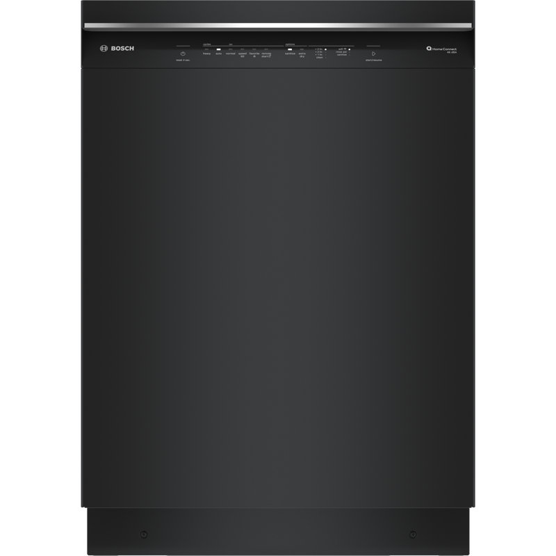 300 Series 24" Stainless Steel Front Control Built-In Dishwasher with 3Rd Rack, Black