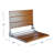 Skakli 18'' Teak Wood Folding Wall Mounted Shower Bench