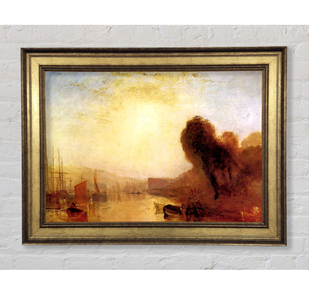 Joseph Mallord Turner Regatta auf der Burg Cowes - Einzelbildrahmen Kunstdrucke