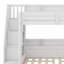 Lit superposé peu encombrant avec escalier de rangement avec éclairage USB et lit gigogne-1630788026