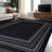 Raceland Black Non-Slip Area Rug-1916863925
