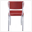 Ensemble de 2 chaises d'appoint rembourrées rétro rouge et chrome avec sièges rembourrés et pieds élégants incurvés pour plus de confort et de style-1562313467