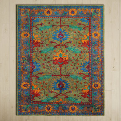 Earna Wool Floral Indoor Rug