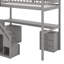 Lit mezzanine simple avec deux commodes, bureau et bande lumineuse-1366399116-1366399119