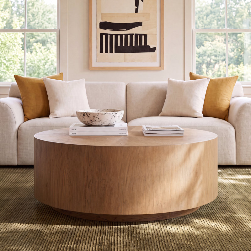 Safa Solid Wood Top Single Coffee Table