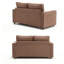 Causeuse-lit capitonnée convertible pliable Megen