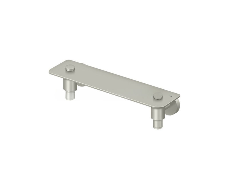 12" Length Sobe Series Contemporary Bathroom Shelf Chrome, Chrome