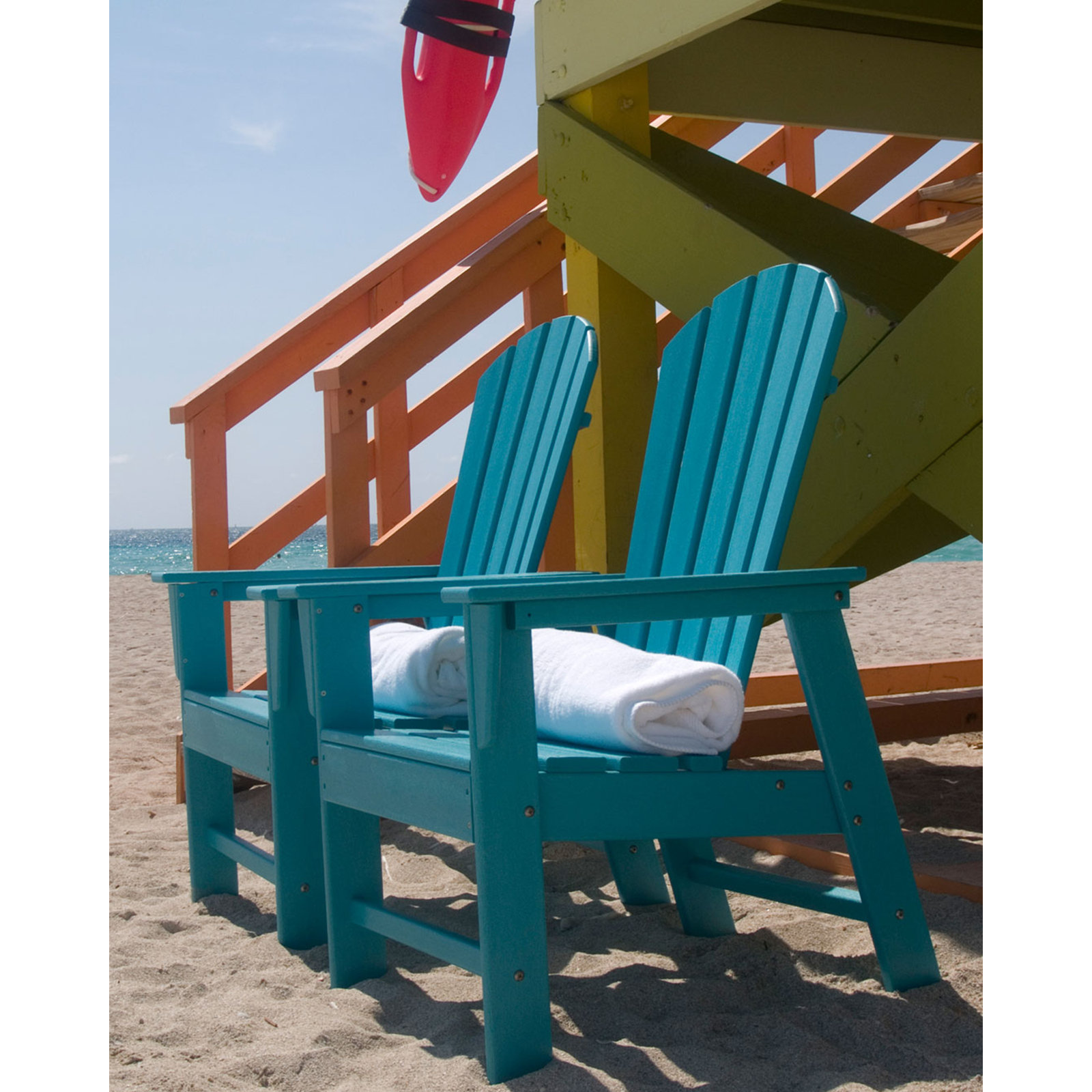 POLYWOOD® South Beach Adirondack Chair, Aruba