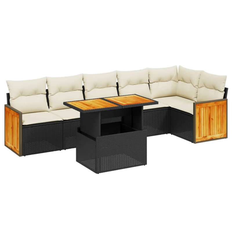 Ensemble de canapé de jardin Vidaxl PE