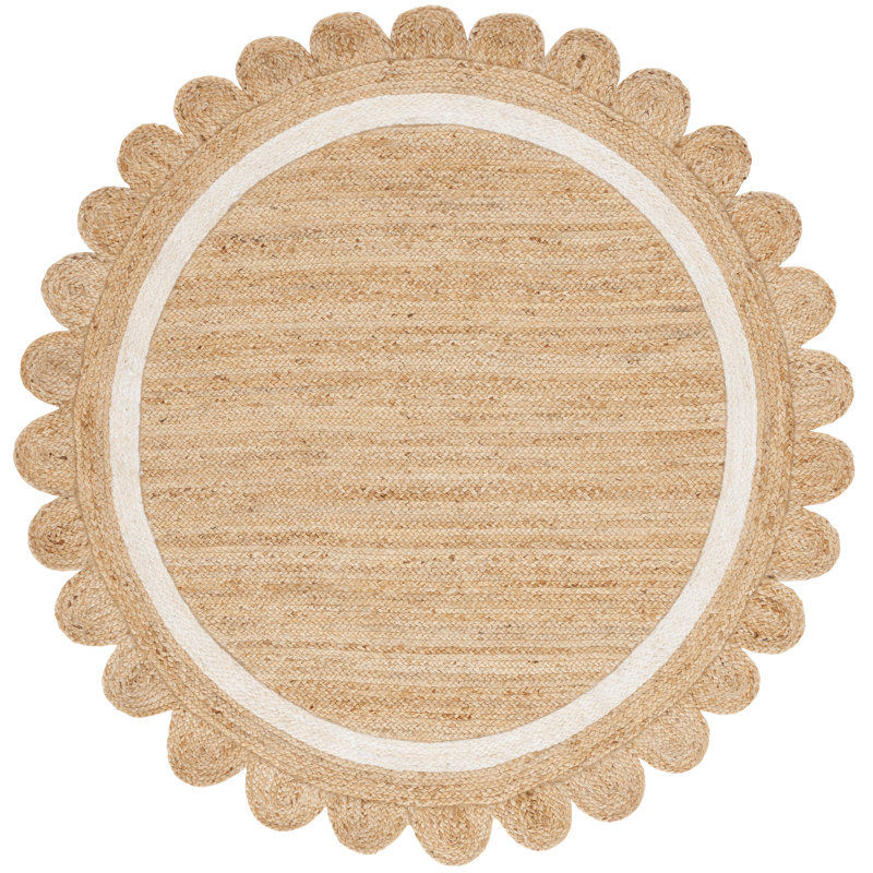 Natural Fiber  Area Rug In Natural / Ivory, Round 183 cm