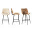  Tabouret de comptoir 26 po en similicuir moderne avec dossier pour îlot de cuisine, bar personnel et café-857852143-846664686