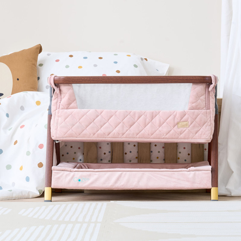 CoZee Luxe Mini Me Crib Toy - Walnut/Blush