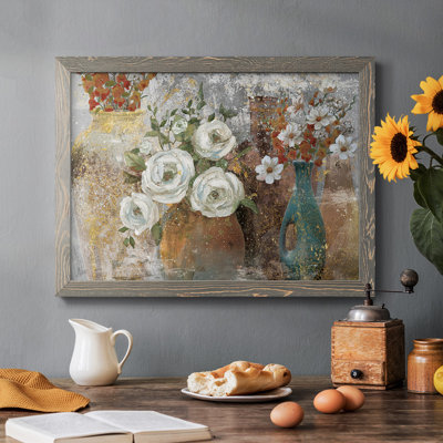 «Vessels And Blooms Spice», reproduction d'art sur toile