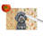 Black Havanese Heirloom Fall Glass Cutting Board