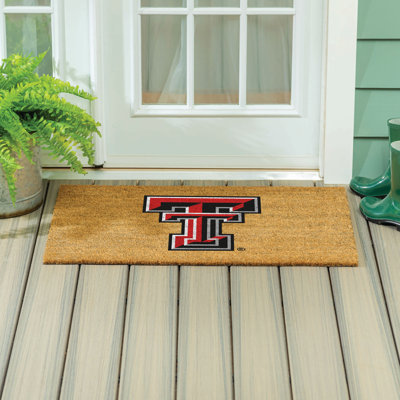 Grand tapis couleur coco de l'Université Texas Tech, 36 po x 24 po