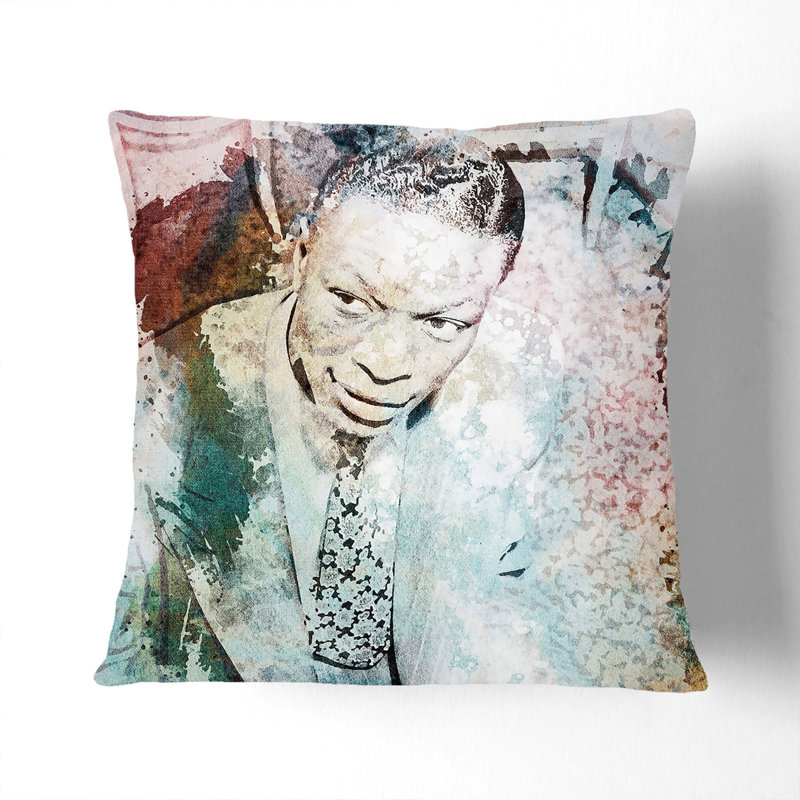 Square Throw Cushion, 40cm H x 40cm W x 15cm D, White