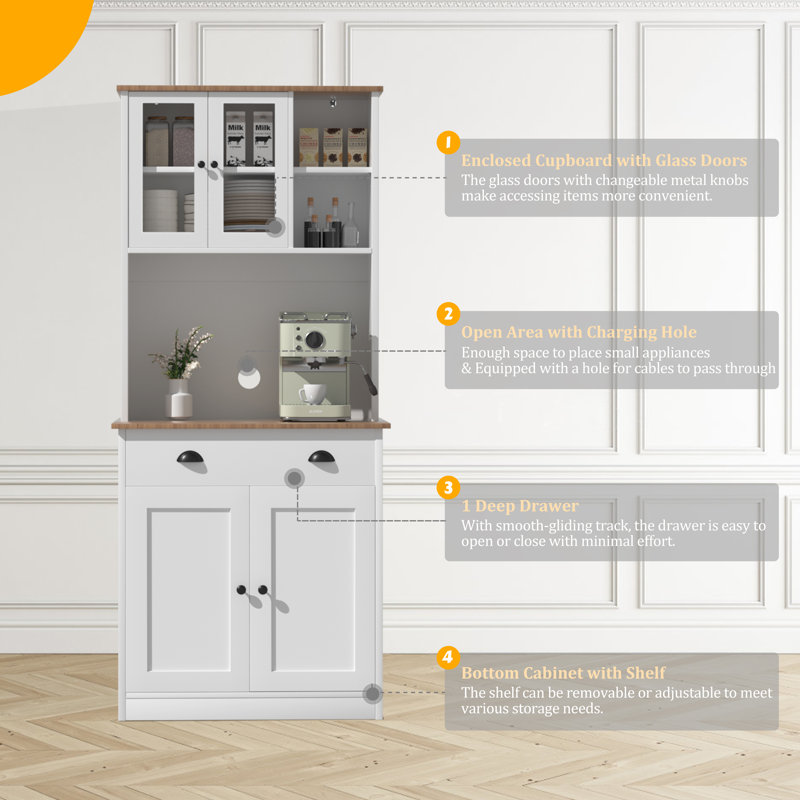 Aralene 71.7'' Kitchen Pantry