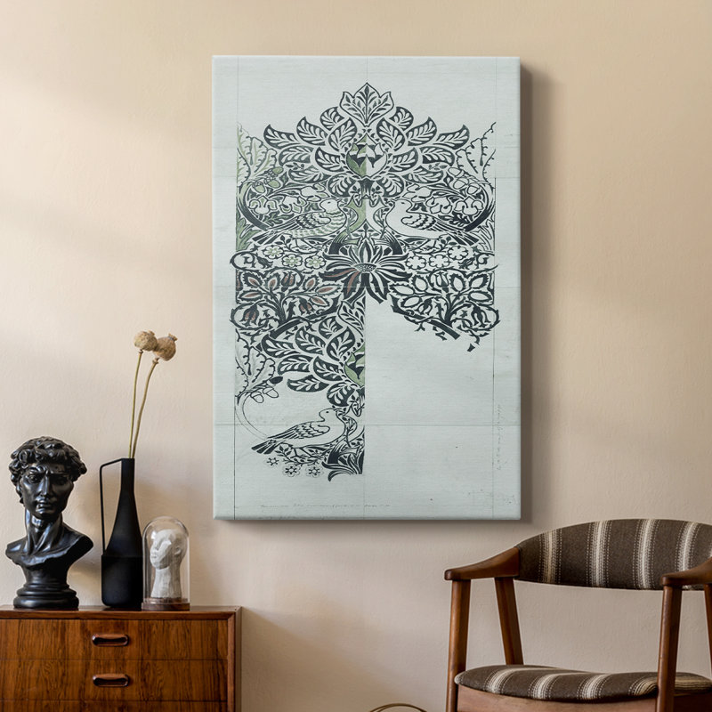 Vintage Abstract Print CXLVI -Custom Wrapped Gallery Cavas, H 36 po x l 24 po
