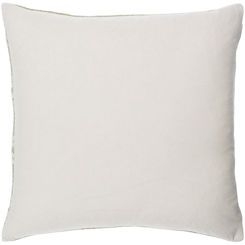 Housse de coussin décoratif Elara, Vert gazon, Housse de coussin seulement - sans coussin, 22 po x 22 po
