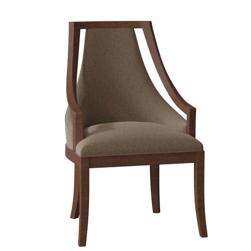 Fauteuil rembourré Palmer, 8789 Écorce, Noyer