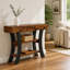 Table console avec tablettes