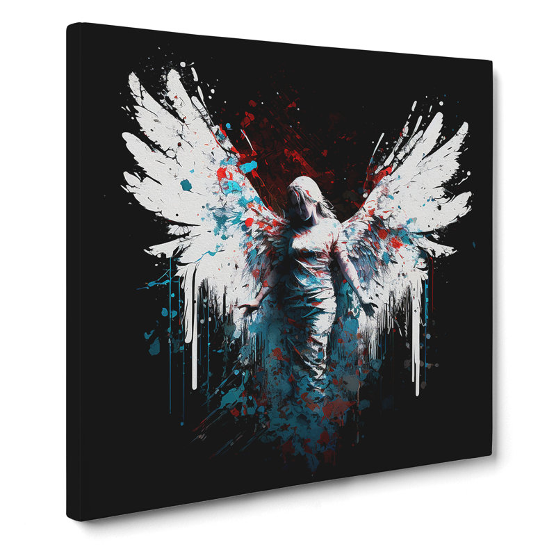 Angel Splatter - No Frame Print, 50cm H x 50cm W x 3cm D
