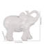 Petite figurine d'éléphant en céramique blanche, élégante décoration de bureau pour tablette ou table