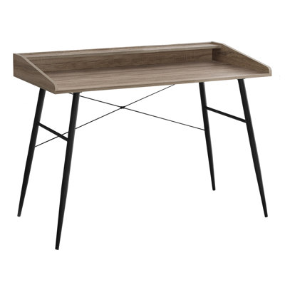 Bureau d'ordinateur, bureau personnel, ordinateur portable, tablettes de rangement, L 48 po, bureau, métal