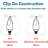 Cowrie 5'' H Linen Empire Lamp Shade