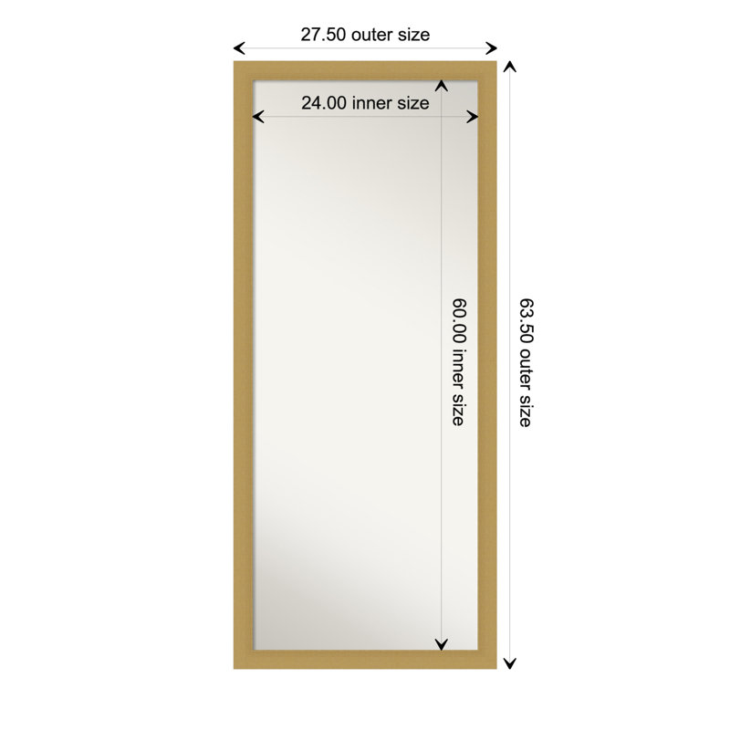 Miroir biseauté pleine longueur