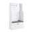 Edelfried Contemporary Rectangular Hall Tree with 3 Hooks and Bench in White