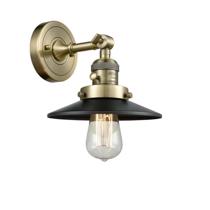 Clintonpark Armed Sconce, Antique Brass, LED