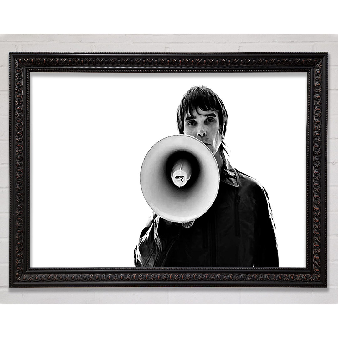 Ian Brown Megaphone - Einzelne Bilderrahmen Kunstdrucke