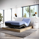 12 Inch Flex Head Latex Foam Hybrid Mattress And Adjustable Base Bundle, King Size