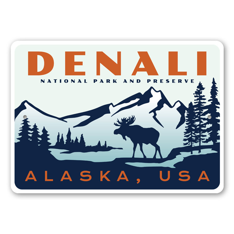 Plaque Denali, H 12 po x l 18 po x P 0,06 po
