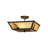Glass Semi Flush Mount