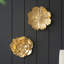 S/2 Gold Rose Hanging Wall Accents