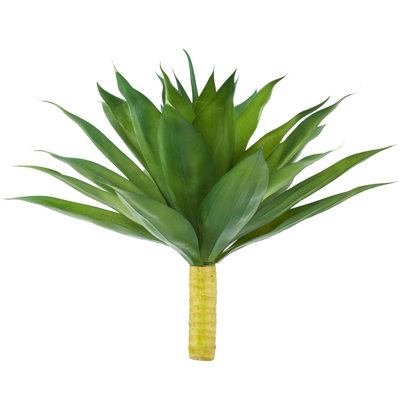 2 PCS Large 28 Inch Artificial Agave Plant Set, UV Resistant Realistic Fake Agave Plants Without Pot for Indoor Outdoor Decor, Faux Succulents Greenery for Home, Room, Garden Decor, Green