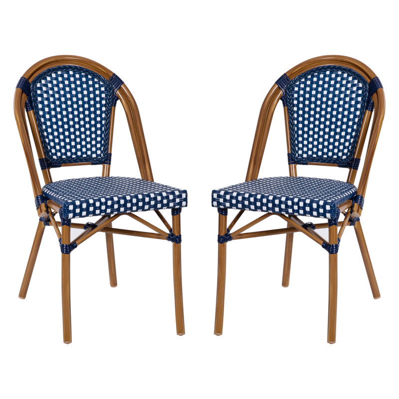 Chaise d'appoint, Bleu marine/blanc