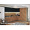 Cuisine complète classique en panneau de fibres à densité moyenne de 144 po x 102 po x 96 po WALLKITCHENS FK-Timeless 