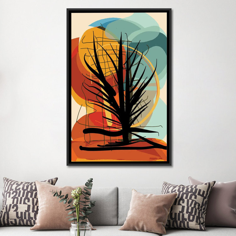 Arbre dans le coucher de soleil africain d'Emmanuel Signorino - impression, H 60 po x l 40po x P 1,5 po, Toile tendue