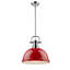 Luminaire suspendu dôme en acier à intensité variable 1 lumière Calico-595977825-595977831