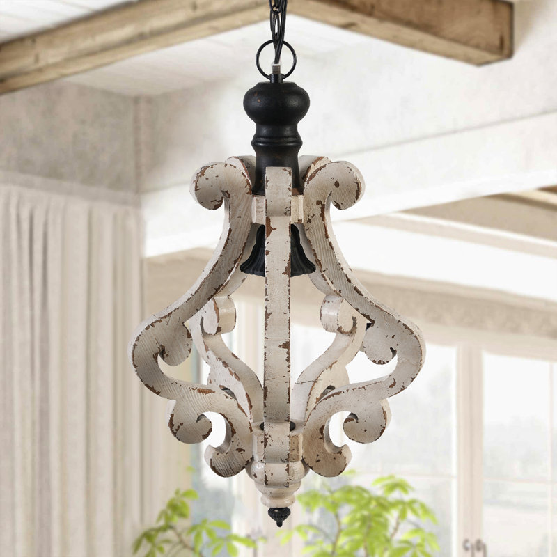 Franklintown French Country Wooden Chandelier