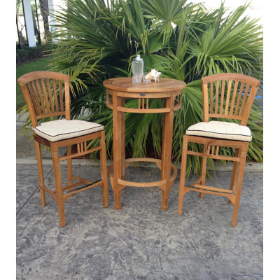 Bauman Teak Outdoor Stool