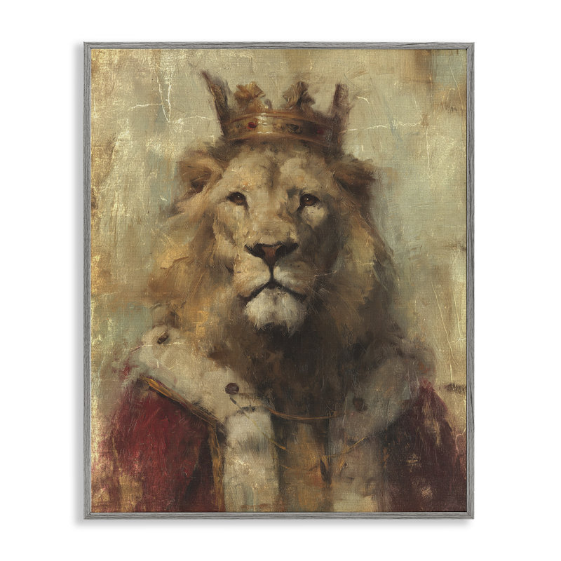 Estampe royale Sgal Regal, giclée par Svetlana Aleynikova, H 14 po x l 11 po, Giclée de ferme grise encadrée