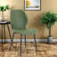 Comfortable Pu Dining Chairs Set Of 4, Modern Metal Retro Chairs For Home