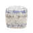 Ivory/Blue Cotton Blend