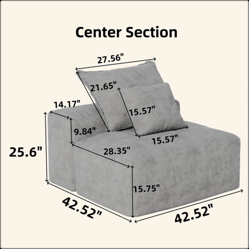 Canapé modulaire surdimensionné Modern, Bleu